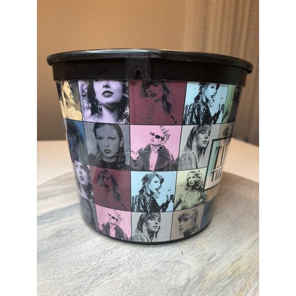 TAYLOR SWIFT THE ERAS TOUR MOVIE Collectible POPCORN BUCKET Damaged - Picture 2 of 5